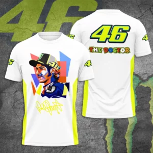 Valentino Rossi VR46 3D T shirt White