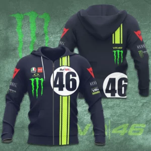 Valentino Rossi VR46 3D Zip up Hoodie