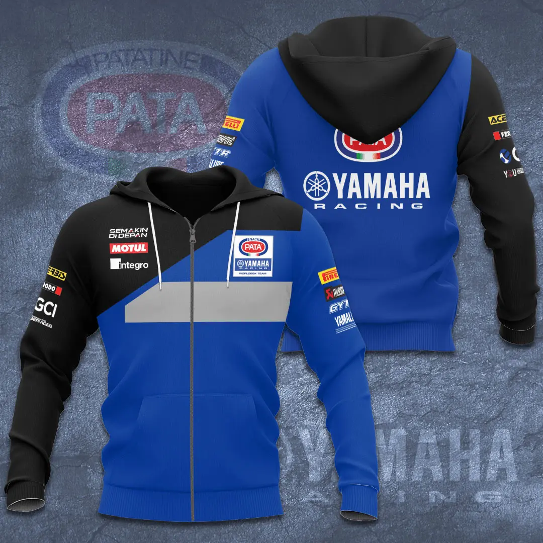 Yamaha Factory Racing 3D Apparels S4 Zip Hoodie