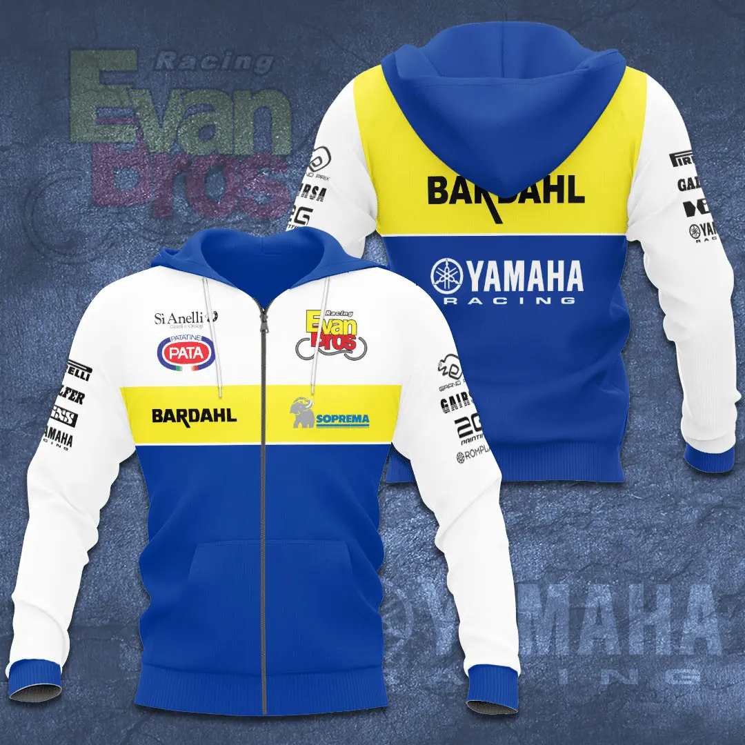 Yamaha Factory Racing 3D Apparels S5 Zip Hoodie