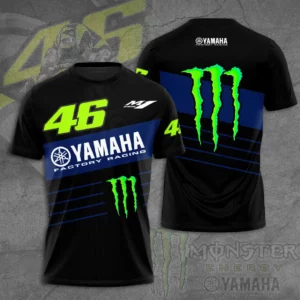 Yamaha Monster x Valentino Rossi VR46 3D T shirt